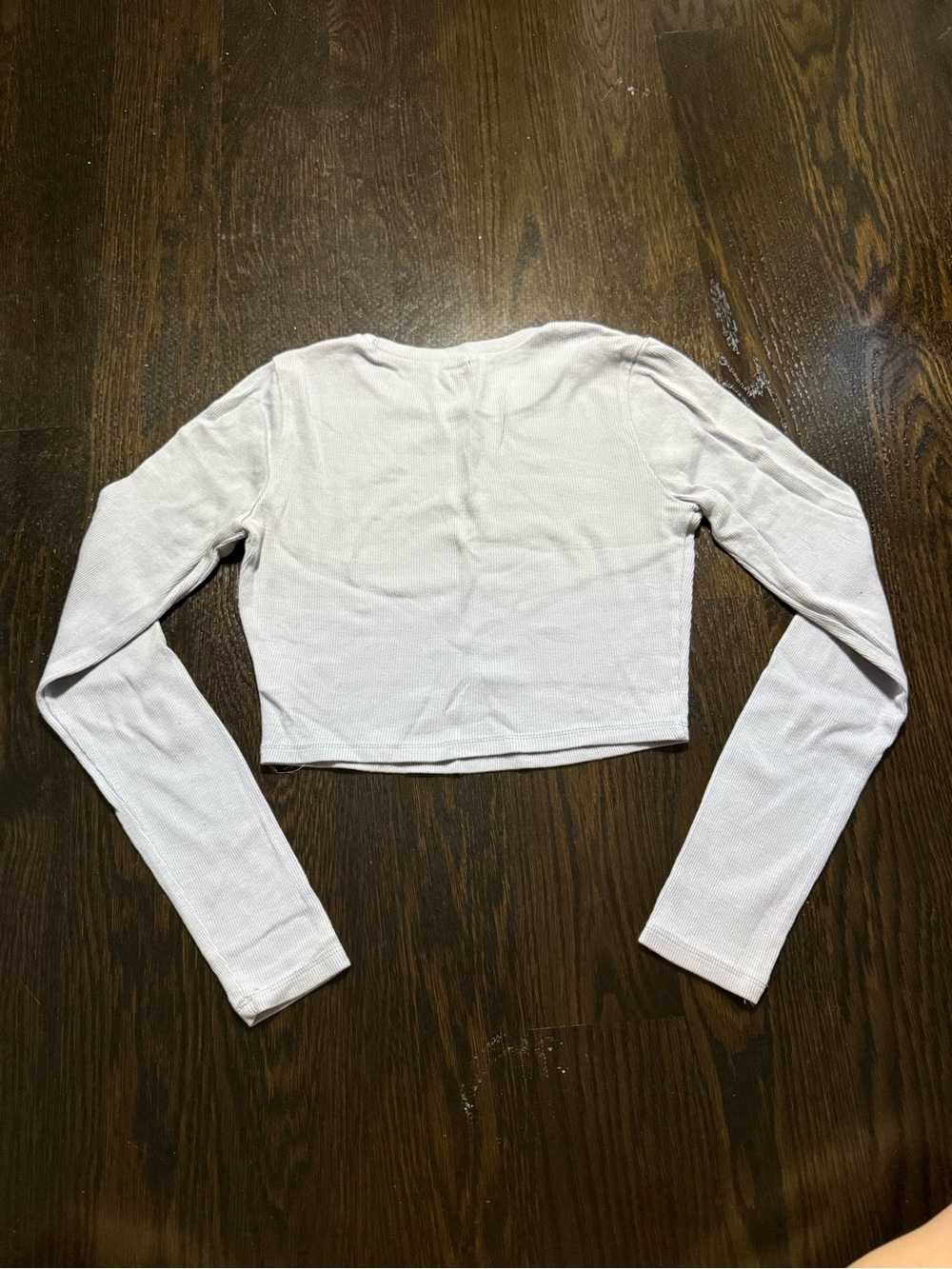 Garage Light blue Ribbed Crew Neck Top - Picture 2 of 3